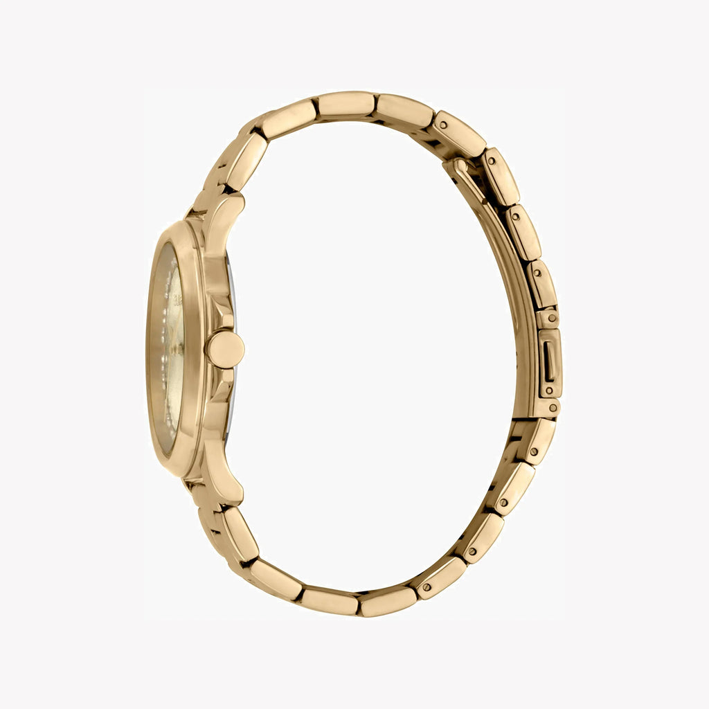 Esprit Women's Gold Stainless Steel Watch, Champagne Dial | Es1l203m0035-1