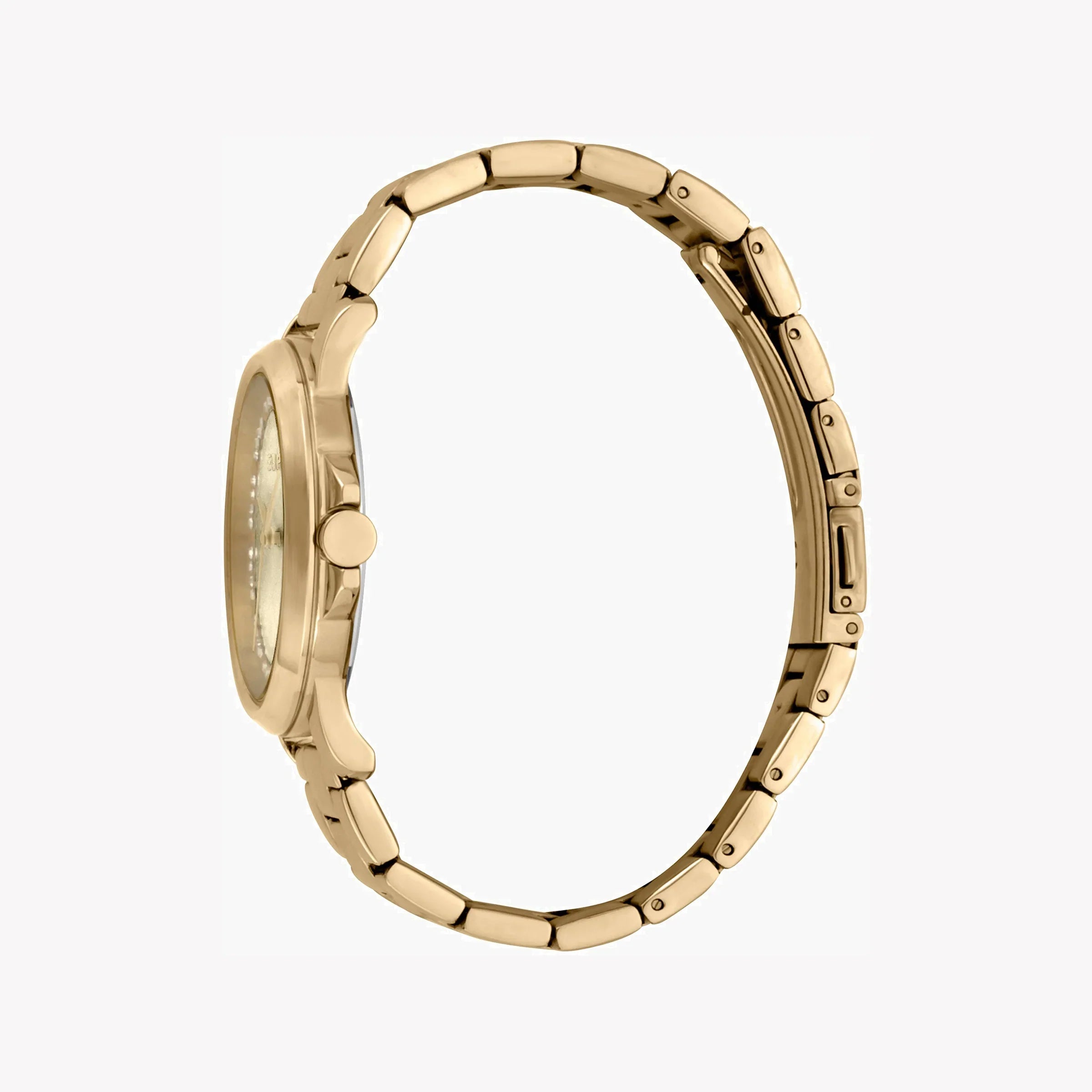 Esprit Women's Gold Stainless Steel Watch, Champagne Dial | Es1l203m0035-1