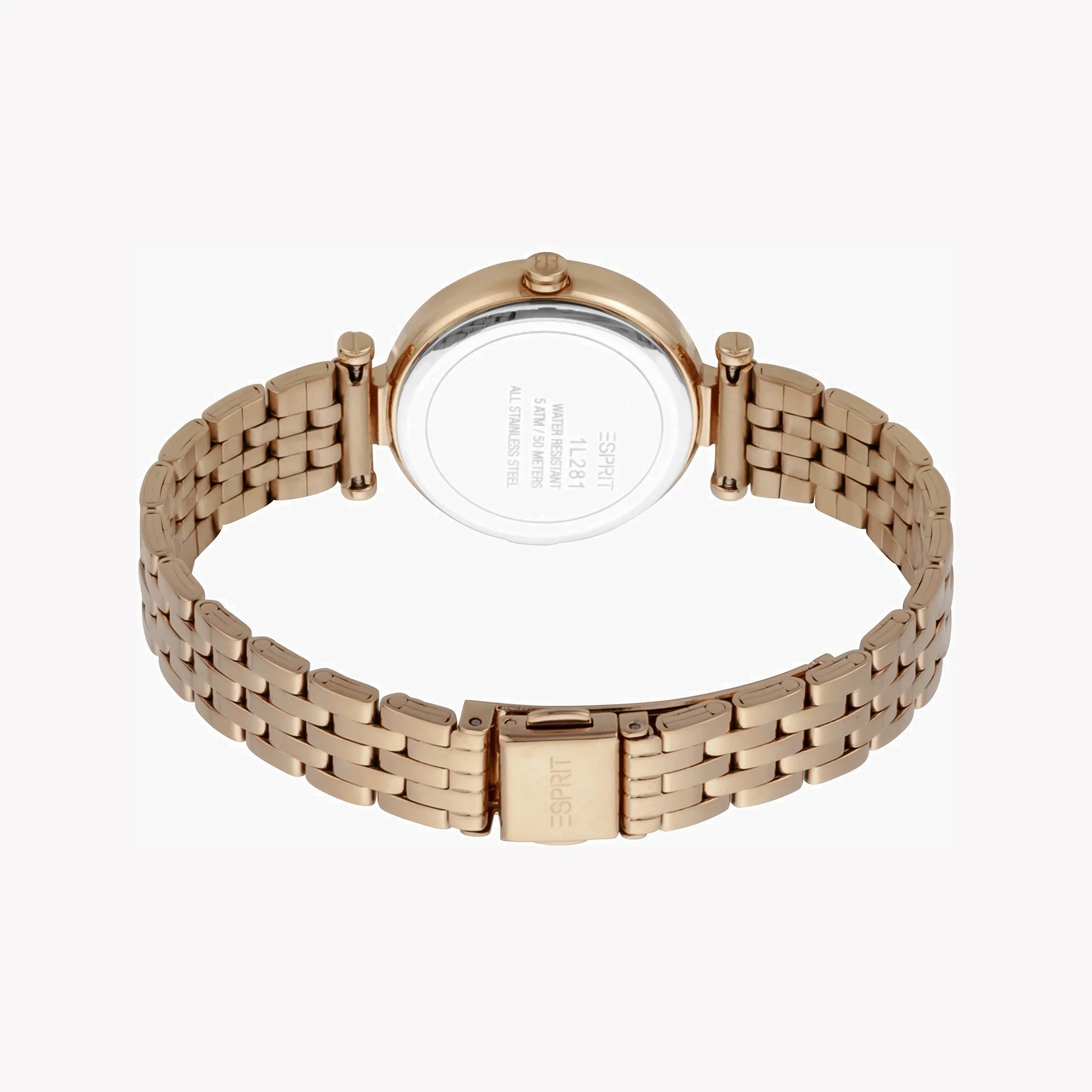 Esprit Women's Rose Gold Stainless Steel Watch, Round Case | Esm-12345-3