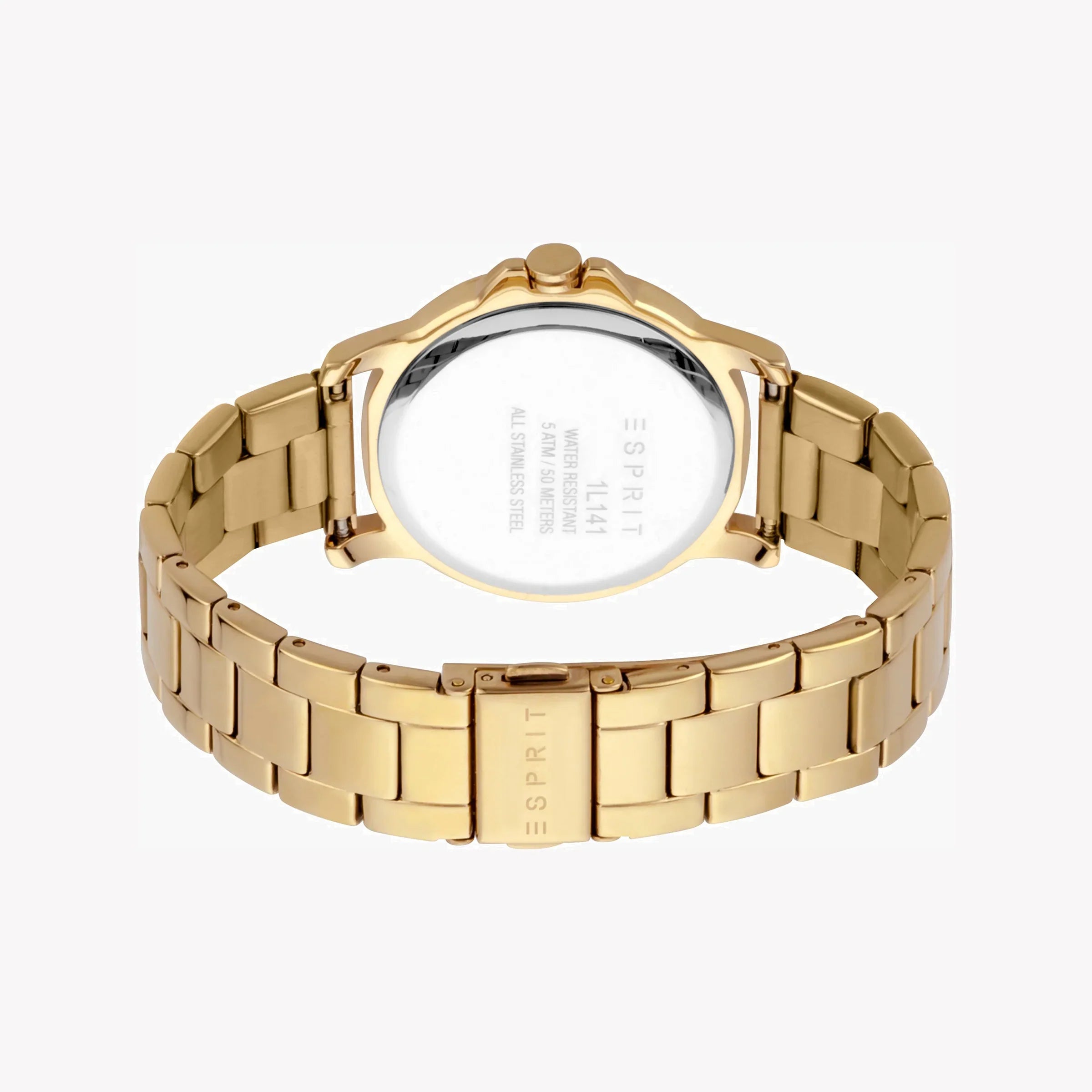 Esprit Women's Gold Stainless Steel Watch, Champagne Dial | Es1l203m0035-2